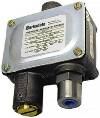 Barksdale - 100 to 1,500 psi Adjustable Range, 7,500 Max psi, Sealed Piston Pressure Switch - 1/4 NPT Female, Screw Terminals, SPDT Contact, 416SS Wetted Parts, 2% Repeatability - Best Tool & Supply