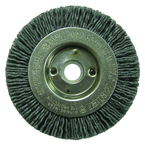 3" Diameter - 1/2 - 3/8" Arbor Hole - Abrasive Nylon Straight Nylox Wheel - Best Tool & Supply