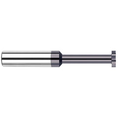 Harvey Tool - 1/8" Cut Diam, 1/32" Cut Width, 1/8" Shank, Straight-Tooth Woodruff Keyseat Cutter - Exact Industrial Supply