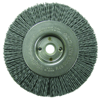 4" Diameter - 1/2 - 3/8" Arbor Hole - Abrasive Nylon Straight Nylox Wheel - Best Tool & Supply