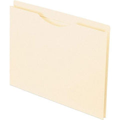 Pendaflex - 11-5/8 x 9-1/2", Letter Size, Manila, File Jacket - 11 Point Stock, Straight Tab Cut Location - Best Tool & Supply