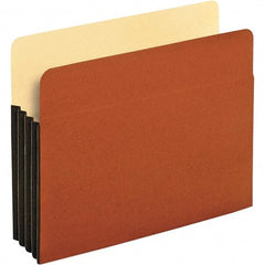 Pendaflex - 11-3/4 x 9-1/2", Letter Size, Brown, Expansion Folders - Straight Tab Cut Location - Best Tool & Supply