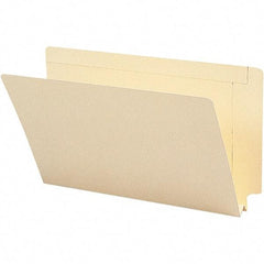 SMEAD - 15-1/4 x 9-1/2", Legal, Manila, File Folders with End Tab - 14 Point Stock, Straight Tab Cut Location - Best Tool & Supply