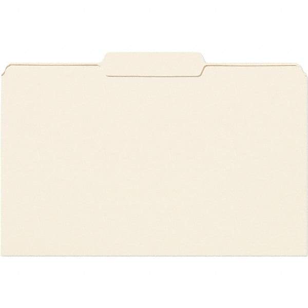 SMEAD - 14-3/4 x 9-1/2", Legal, Manila, File Folders with Top Tab - 11 Point Stock, 1/3 Tab Cut Location - Best Tool & Supply