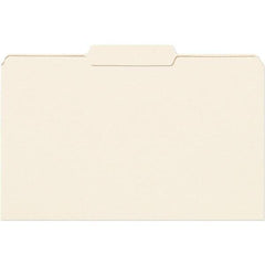 SMEAD - 14-3/4 x 9-1/2", Legal, Manila, File Folders with Top Tab - 11 Point Stock, 1/3 Tab Cut Location - Best Tool & Supply