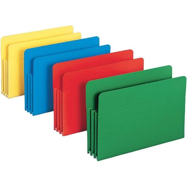 SMEAD - 14-3/4 x 9-1/2", Legal, Assorted Colors, Expansion Folders - Straight Tab Cut Location - Best Tool & Supply