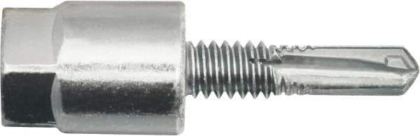 Powers Fasteners - 3/8" Zinc-Plated Steel Vertical (End Drilled) Mount Threaded Rod Anchor - 1/4" Diam x 1-1/2" Long, Hex Head, 3,675 Lb Ultimate Pullout, For Use with Steel - Best Tool & Supply