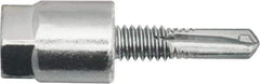 Powers Fasteners - 3/8" Zinc-Plated Steel Vertical (End Drilled) Mount Threaded Rod Anchor - 1/4" Diam x 1" Long, Hex Head, 4,690 Lb Ultimate Pullout, For Use with Steel - Best Tool & Supply