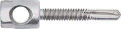 Powers Fasteners - 3/8" Zinc-Plated Steel Horizontal (Cross Drilled) Mount Threaded Rod Anchor - 1/4" Diam x 1" Long, Hex Head, 2,810 Lb Ultimate Pullout, For Use with Steel - Best Tool & Supply