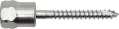 Powers Fasteners - 3/8" Zinc-Plated Steel Vertical (End Drilled) Mount Threaded Rod Anchor - 1/4" Diam x 2" Long, Hex Head, 1,510 Lb Ultimate Pullout, For Use with Wood - Best Tool & Supply