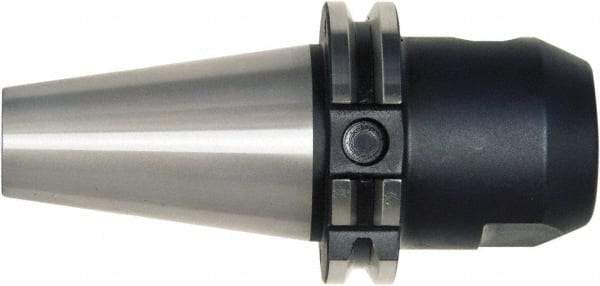 Bilz - CAT40 1" Shank Diam Taper Shank 1" Hole End Mill Holder/Adapter - 2" Nose Diam, 4" Projection, 5/8-11 Drawbar, Through-Spindle, Through-Bore & DIN Flange Coolant - Exact Industrial Supply