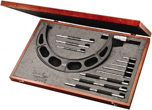 Starrett - Interchangeable-Anvil Micrometers Operation Type: Mechanical Minimum Measurement (mm): 150.00 - Best Tool & Supply