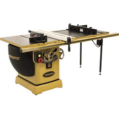 Jet - 10" Blade Diam, 5/8" Arbor Diam, 1 Phase Table Saw - 3 hp, 230 Volt, 11-1/4" Cutting Depth - Best Tool & Supply