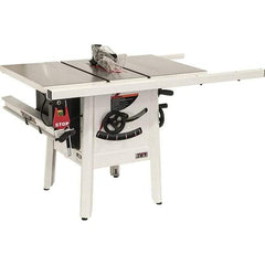 Jet - 10" Blade Diam, 5/8" Arbor Diam, 1 Phase Table Saw - 1-3/4 hp, 27" Wide, 115 Volt, 3-1/8" Cutting Depth - Best Tool & Supply