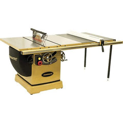 Jet - 14" Blade Diam, 1" Arbor Diam, 3 Phase Table Saw - 7.5 hp, 230/460 Volt, 15-1/2" Cutting Depth - Best Tool & Supply