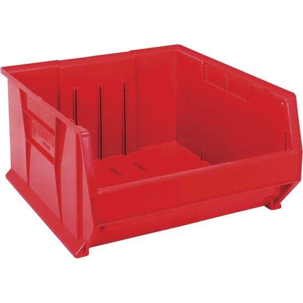 Quantum Storage - 225 Lb Load Capacity Red Polypropylene Tote Container - Stacking, 12" Long x 22-1/2" Wide x 23.9" High - Best Tool & Supply