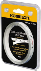 Komelon - Adhesive Tape Measures Length (Inch): 144 Length (Feet): 12.00 - Best Tool & Supply