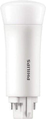 Philips - 5 Watt LED Commercial/Industrial 4 Pin Lamp - 3,500°K Color Temp, 580 Lumens, Plug-in-Vertical, 50,000 hr Avg Life - Best Tool & Supply