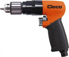 Cleco - 3/8" Reversible Keyed Chuck - Pistol Grip Handle, 1,800 RPM, 0.16 LPS, 20 CFM, 1 hp, 90 psi - Best Tool & Supply