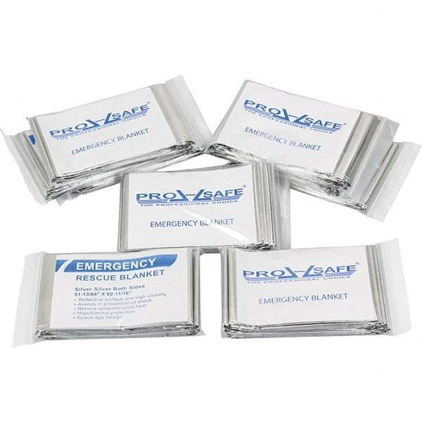 PRO-SAFE - Mylar Rescue & Emergency Blanket - 82-11/16" Long x 51-13/64" Wide - Best Tool & Supply