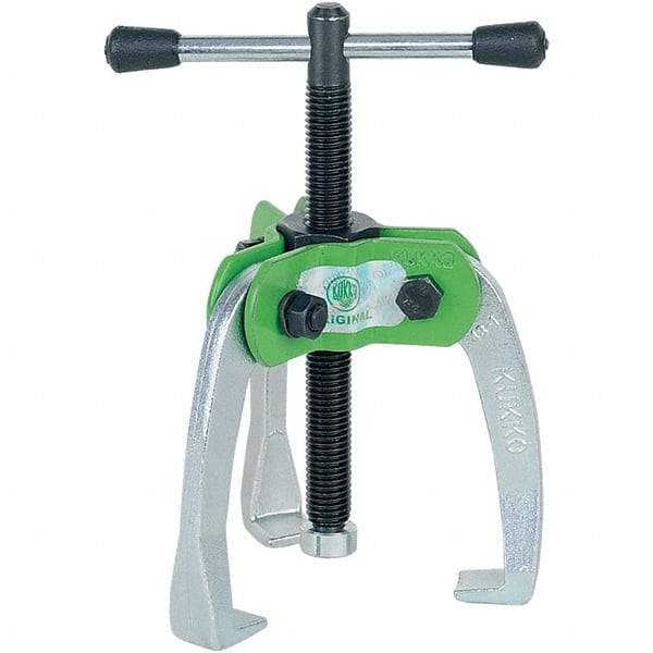 KUKKO - 3 Jaw, 1/4" to 2-3/8" Spread, 1-1/2 Ton Capacity, Jaw Puller - 2" Reach, For Bearings, Gears, Discs - Best Tool & Supply