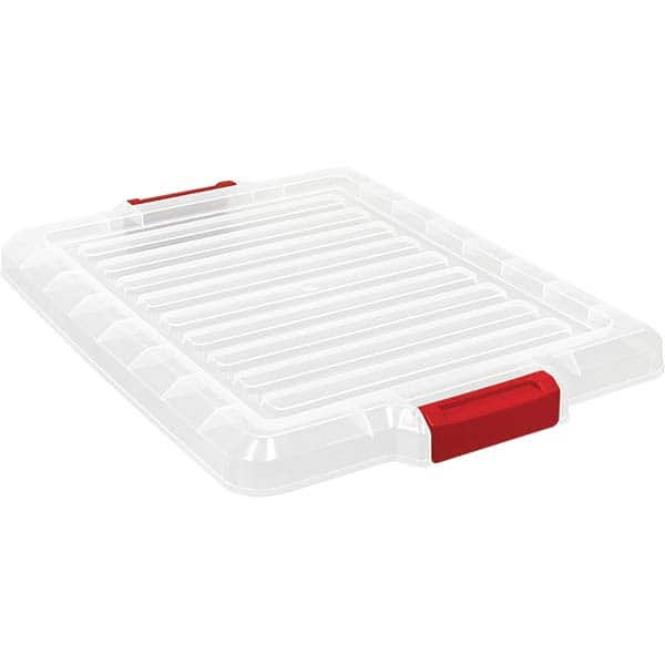 Quantum Storage - Tote & Storage Container Lids For Use With: Quantum Storage Systems - LC191507CL Width (Decimal Inch): 16.5000 - Best Tool & Supply