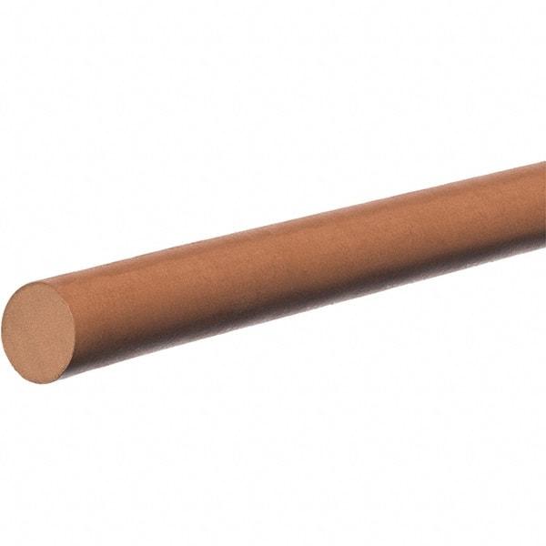 Value Collection - 5' Long, Standard Round Viton Cord - 3/16" Diam, Brown - Best Tool & Supply