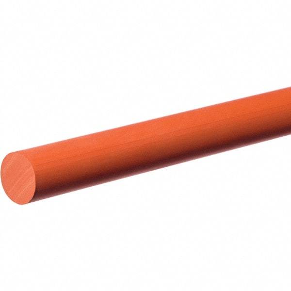 Value Collection - 100' Long, Standard Round Silicone Cord - 1mm Diam, Red - Best Tool & Supply