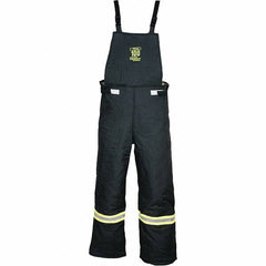 Oberon - Size 2XL, Black, Zippered with Flap, Arc Flash Bib Overall - 50" Chest, Aramid - Best Tool & Supply