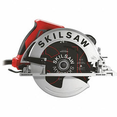 Skilsaw - 15 Amps, 7-1/4" Blade Diam, 5,300 RPM, Electric Circular Saw - 120 Volts, 10' Cord Length, 5/8" Arbor Hole, Left Blade - Best Tool & Supply