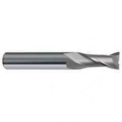 3/8 Dia. x 2-1/2 Overall Length 2-Flute Square End Solid Carbide SE End Mill-Round Shank-Center Cut-Uncoated - Best Tool & Supply