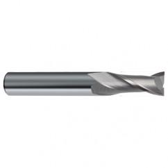 11/16 Dia. x 4 Overall Length 2-Flute Square End Solid Carbide SE End Mill-Round Shank-Center Cut-Uncoated - Best Tool & Supply