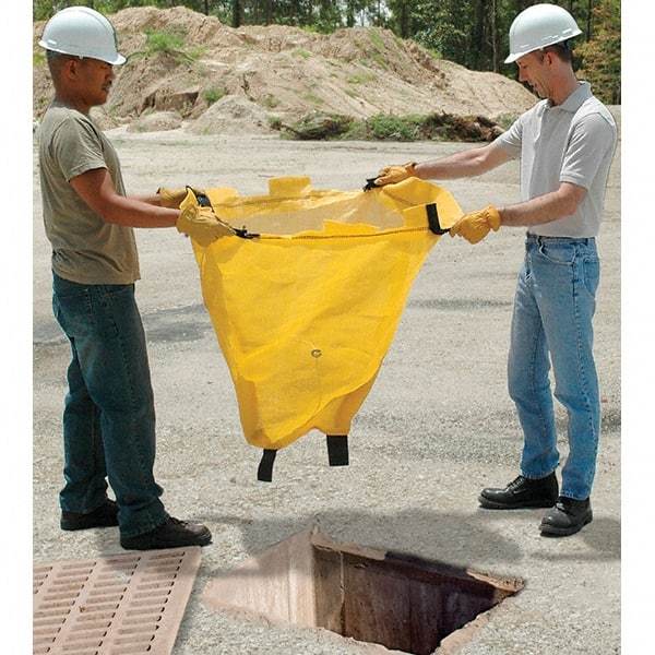 UltraTech - 2' Long x 2' Wide, Polypropylene Drain Guard - Yellow, Use for Stormwater/Construction Compliance - Best Tool & Supply