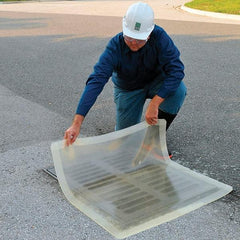 UltraTech - 1' Long x 1' Wide, Polyurethane/Mesh Drain Seal - 12" Diam, Clear, Use for Spill Response - Best Tool & Supply