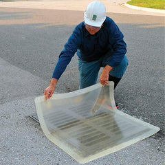 UltraTech - 20" Long x 17' Wide, Polyurethane/Mesh Drain Seal - 20" Diam, Clear, Use for Spill Response - Best Tool & Supply