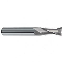 3/8 Dia. x 3 Overall Length 2-Flute Square End Solid Carbide SE End Mill-Round Shank-Center Cut-Uncoated - Best Tool & Supply