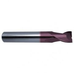 17/64 Dia. x 2-1/2 Overall Length 2-Flute Square End Solid Carbide SE End Mill-Round Shank-Center Cut-Firex - Best Tool & Supply