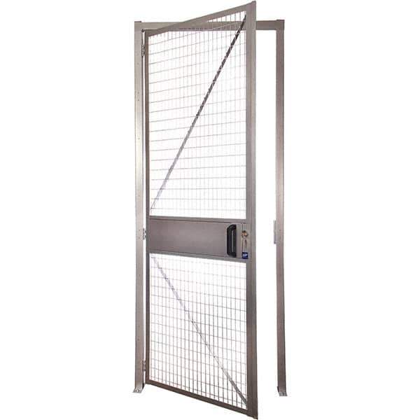 Folding Guard - 3' Wide x 8' High, Hinged Door for Temporary Structures - Welded Wire - Best Tool & Supply