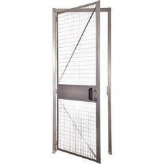 Folding Guard - 3' Wide x 8' High, Hinged Door for Temporary Structures - Welded Wire - Best Tool & Supply