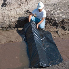 UltraTech - 84" Long x 10-1/2" High x 67" Wide Silt Dike - Black Urethane Foam/Geotextile, For Stormwater - Best Tool & Supply