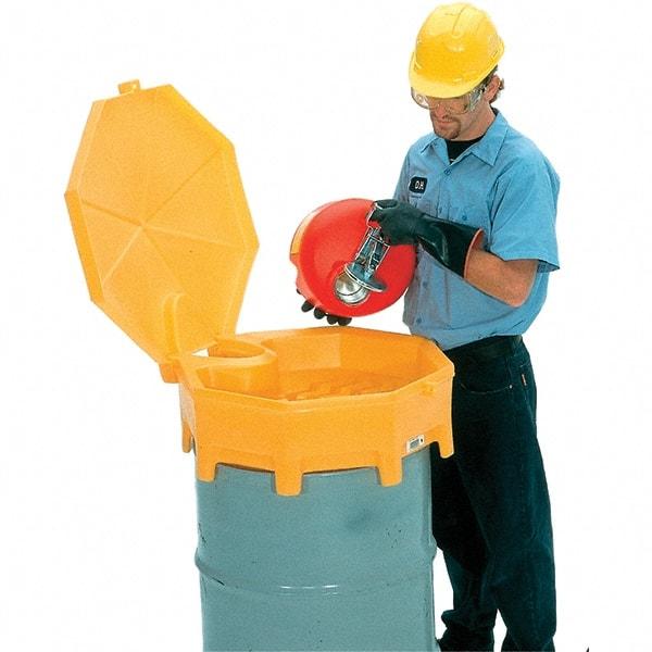 UltraTech - 7" High x 29" Diam, Polyethylene, Manual Closing Funnel Cover - Best Tool & Supply