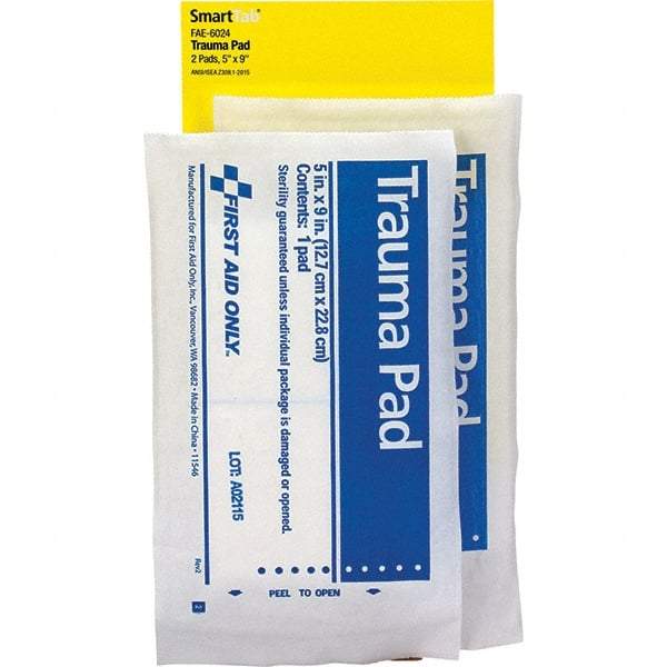 PRO-SAFE - 9" Long x 5" Wide, Trauma Pad - White, Gauze Bandage - Best Tool & Supply