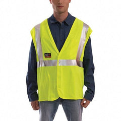 Tingley - Size 2X/3XL Flame Resistant/Retardant Lime Solid General Purpose Vest - 52 to 58" Chest - Best Tool & Supply