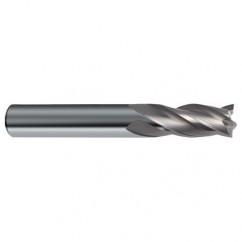 7/16 Dia. x 4-1/2 Overall Length 4-Flute Square End Solid Carbide SE End Mill-Round Shank-Center Cut-Uncoated - Best Tool & Supply