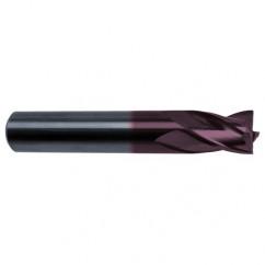 19/64 Dia. x 2-1/2 Overall Length 4-Flute Square End Solid Carbide SE End Mill-Round Shank-Center Cut-Firex - Best Tool & Supply