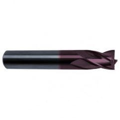 19/64 Dia. x 2-1/2 Overall Length 4-Flute Square End Solid Carbide SE End Mill-Round Shank-Center Cut-Firex - Best Tool & Supply