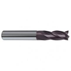 1/2 Dia. x 4-1/2 Overall Length 4-Flute Square End Solid Carbide SE End Mill-Round Shank-Center Cut-Firex - Best Tool & Supply