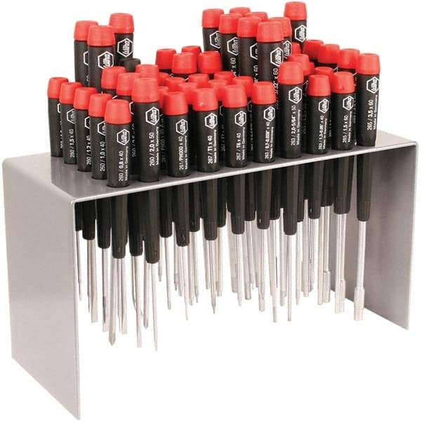 Wiha - 50 Piece Slotted, Phillips & Torx Screwdriver Set - Precision Tech Handle, Bit Sizes: Philips #000 to #1, Comes in Metal - Best Tool & Supply