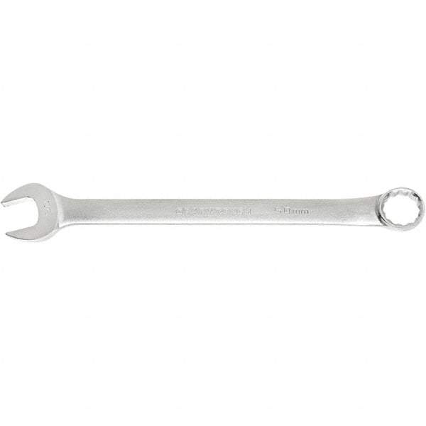 GearWrench - 2-3/8" 12 Point Combination Wrench - 15° Offset Angle, 29.843" OAL, Steel, Satin Finish - Best Tool & Supply