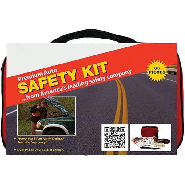 PRO-SAFE - Highway Safety Kits Type: Emergency Roadside Kit Number of Pieces: 66 - Best Tool & Supply